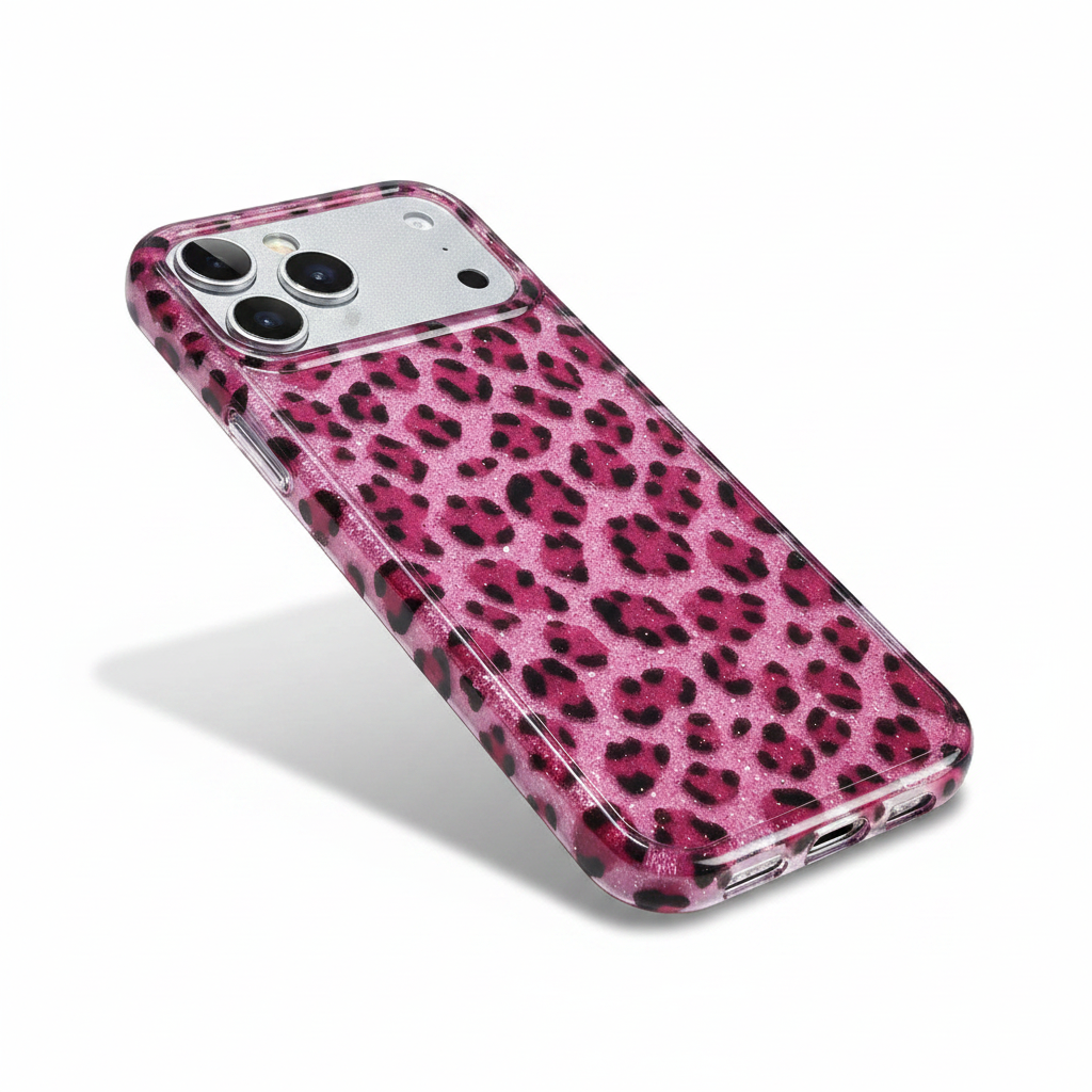 PinkSnap Leopard 3/4 angle