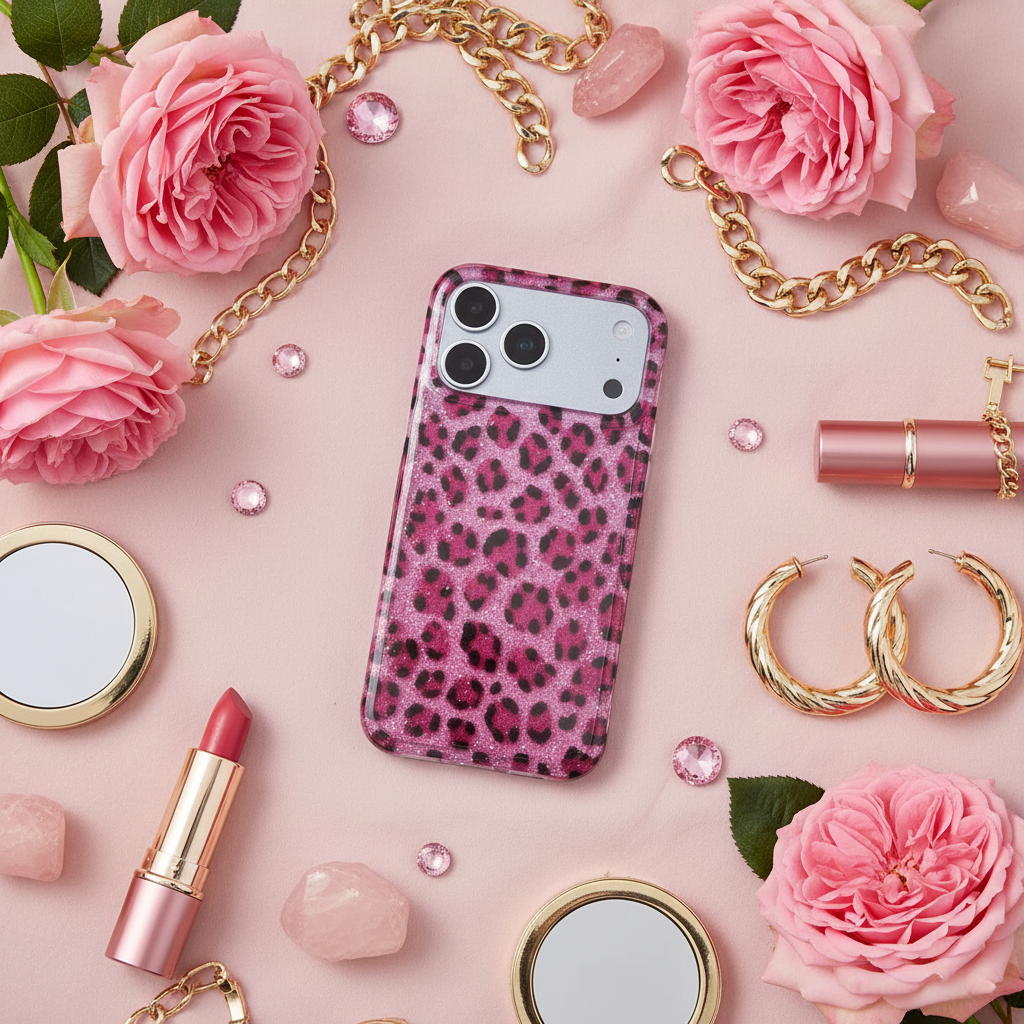 PinkSnap™ Leopard - Flat Lay 1