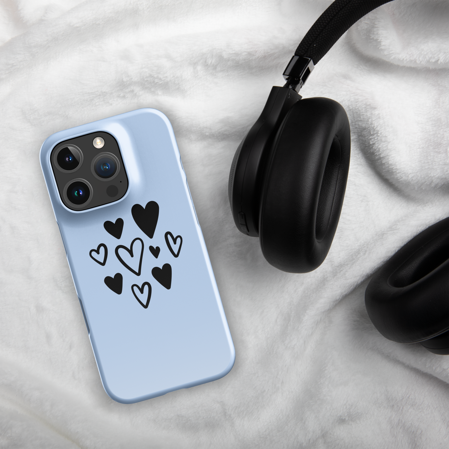 Pastel heart drawing SnapCase for iPhone | Sky blue