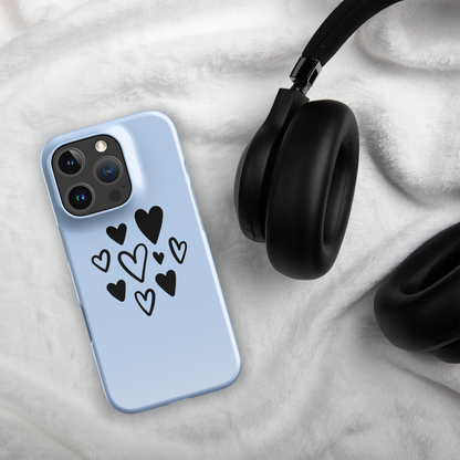Pastel heart drawing SnapCase for iPhone | Sky blue