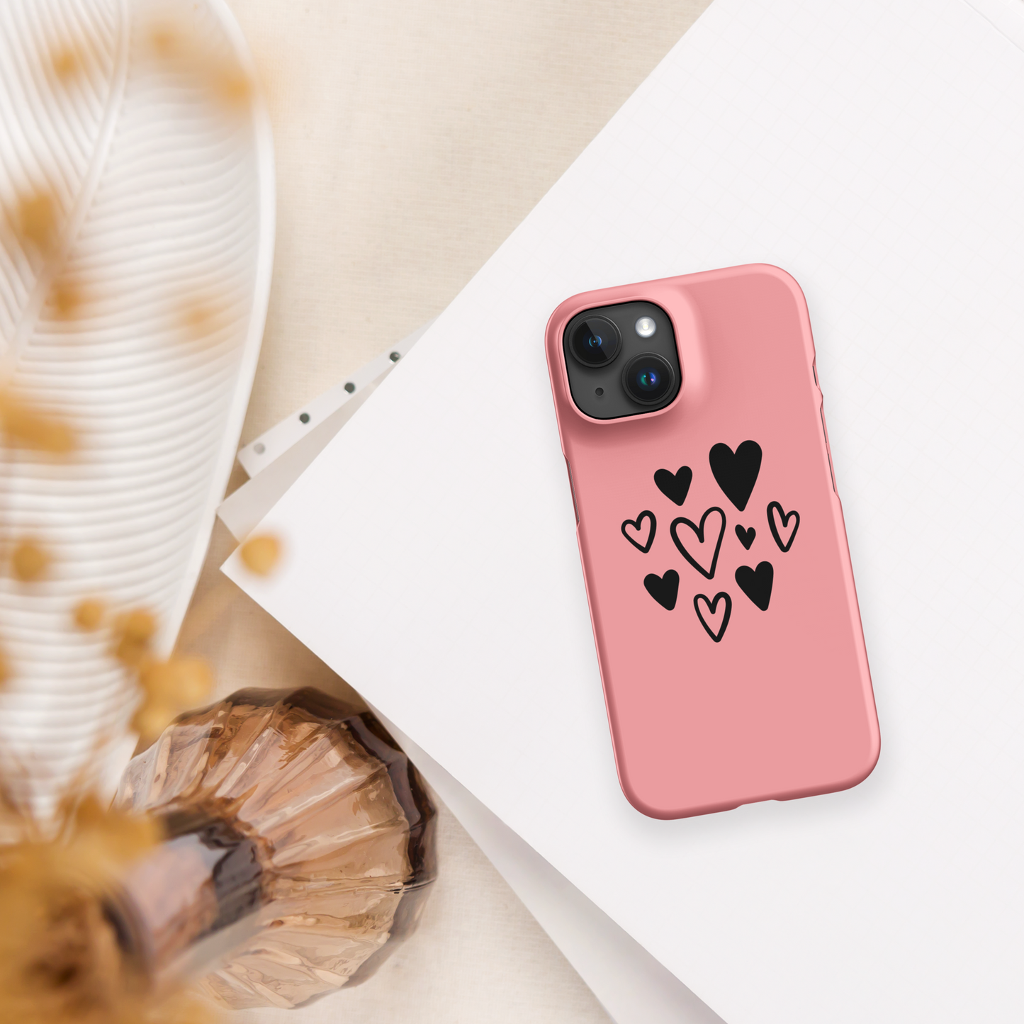 Pastel heart drawing SnapCase for iPhone | Strawberry short cake