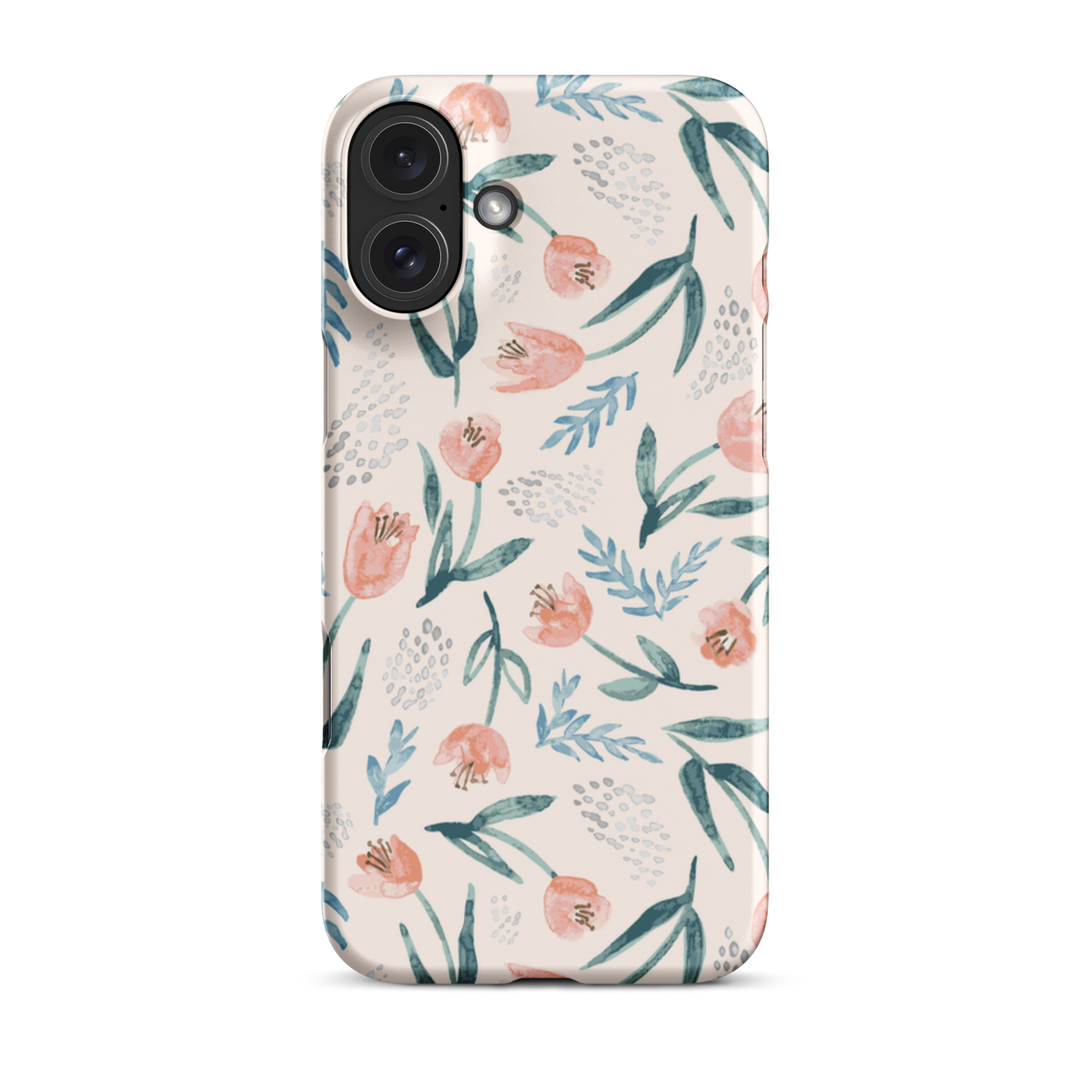 Floral SnapCase for iPhone | Pink roses