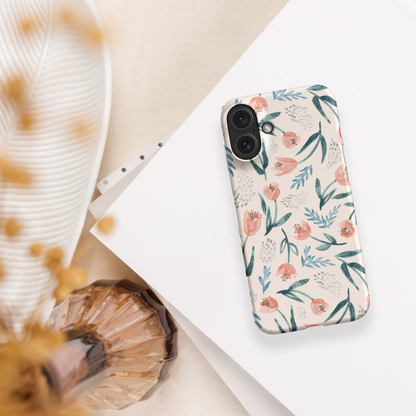 Floral SnapCase for iPhone | Pink roses