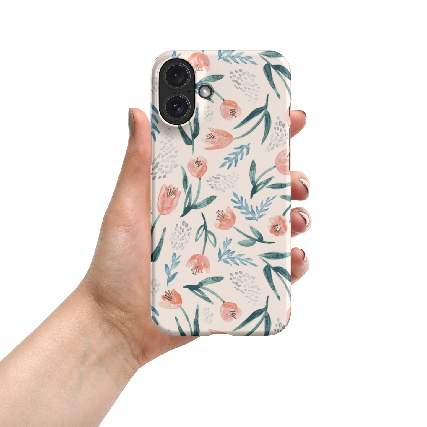 Floral SnapCase for iPhone | Pink roses