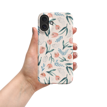 Floral SnapCase for iPhone | Pink roses