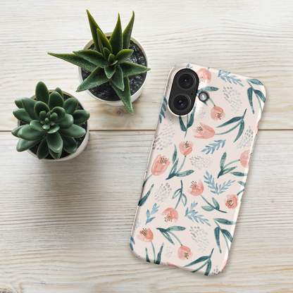 Floral SnapCase for iPhone | Pink roses
