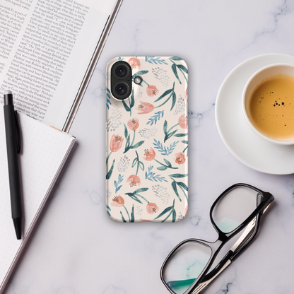 Floral SnapCase for iPhone | Pink roses