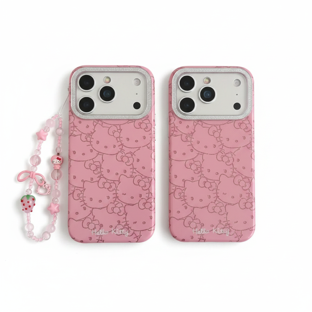Two KittySnap cases side by side